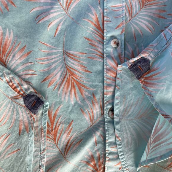NWT Tropical Short Sleeve Button Shirt By MBS Premium Goods I Men's XL - Picture 9 of 12